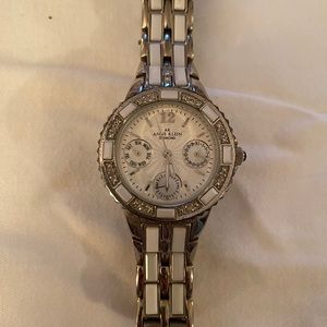 Anne Klein Diamond & Ceramic Watch